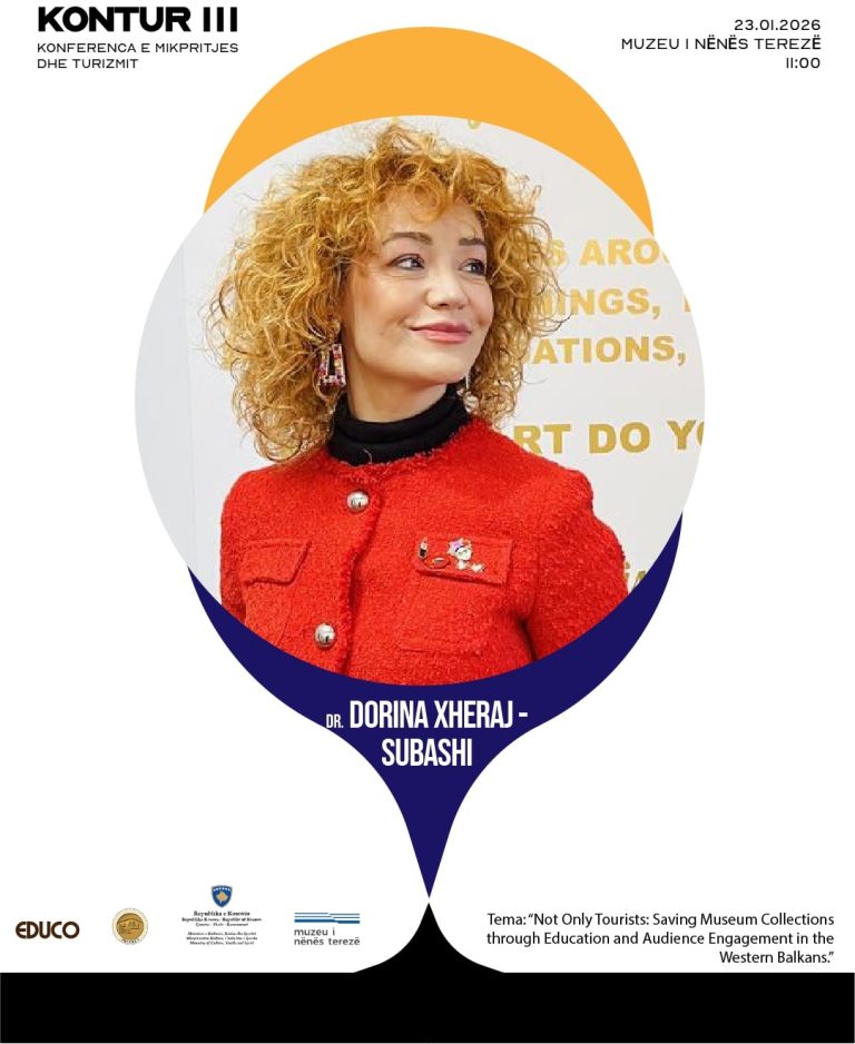 Dr. Dorina Xheraj – Subashi është muzeologe dhe eksperte në menaxhimin e trashëgimisë kulturore